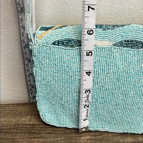 Sol and Mer Swimmers Beaded Shoulder Bag 🩵💛❤️ - Picture 10 of 10